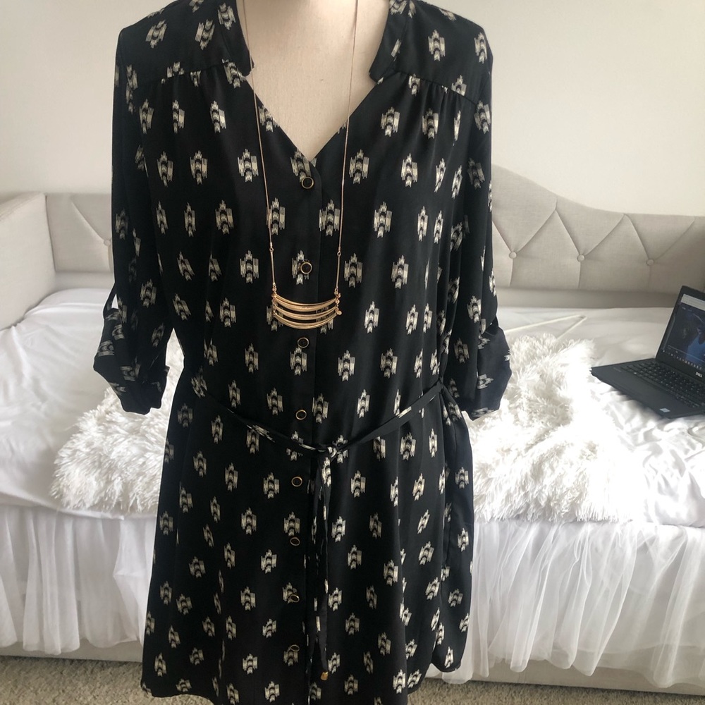 41 hawthorn cristen shirt  dress w/ drawstring